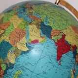 Globe terrestre lumineux taride verre 1969