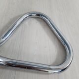 Table 70s, chrome and crystal metal, cobra design model by Giotto Stoppino.