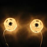 Lampes de table en verre de Peill et Putzler, années 1970, Ensemble de 2