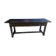 Old black patinated oak farm table 19th