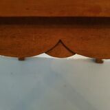 20th century colonial style teak wood coffee table with webbing