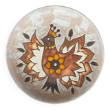 JG Picard Vallauris vintage enamelled ceramic dish from the 60s