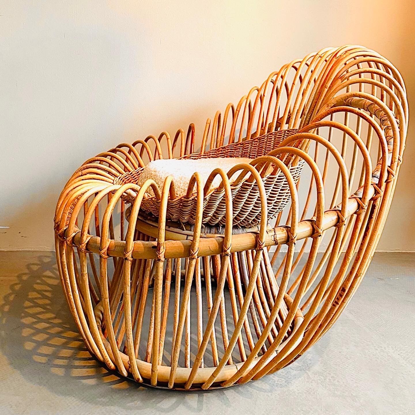 Bamboo and wicker armchair by Janine Abraham & Jan Dirk Rol 1958