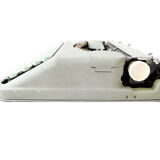 Hermes Baby Rocket green lime typewriter revised new ribbon