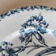 Two ironstone plates from Lunéville Keller and Guérin with a floral pattern.