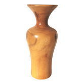 vase, soliflore, candlestick, turned wood, light wood