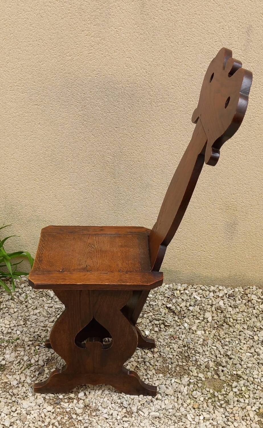 Rare 19th century oak Lorraine chair