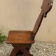 Rare 19th century oak Lorraine chair