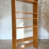 Vintage freestanding bookshelf in solid oak
