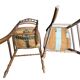 Two floral upholstered music chairs from the early 20th century.