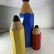 Post-modern lamp "Crayons de couleur" by Pierre Sala France 1980