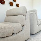 Pair of 70s designer armchairs