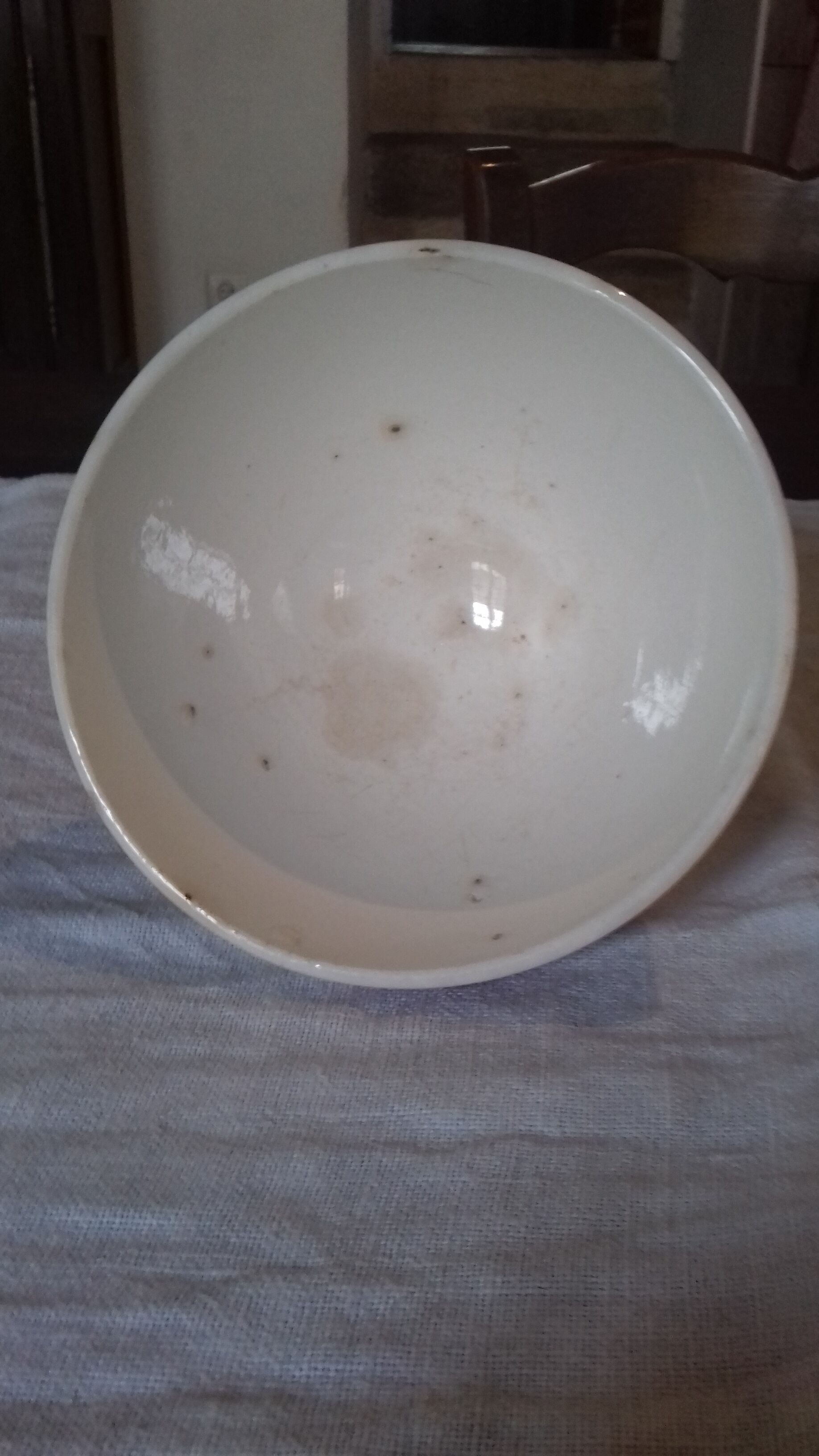 old bowl of brand digoin sarreguemines