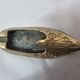 Brass slipper ashtrays, 1980