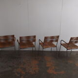 Set of 4 chairs by Tito Agnoli