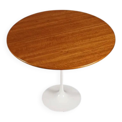 Grande table d'appoint en bois de rose en forme de tulipe par Eero Saarinen pour Knoll International