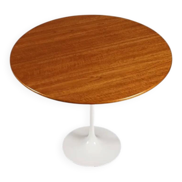 Large rosewood tulip side table by Eero Saarinen for Knoll International