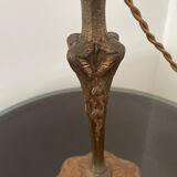Lampe art nouveau 1900 en bronze