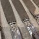 12 silver-plated metal table knives St Medard rocaille Florian