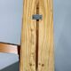 Mid-century adjustable wooden wall light with rattan shade, 1970s