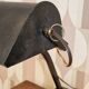 Black cast iron desk lamp, industrial Bauhaus design