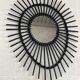 Rattan sun mirror