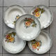 Set of 5 "Odile" plates Digoin Sarreguemines