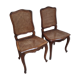 Paire de chaises cannées de style Louis XV
