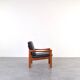 Fauteuil lounge vintage en teck par Illum Wikkelsø pour Niels Eilersen, 1960.