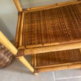 Rattan shelf to put down