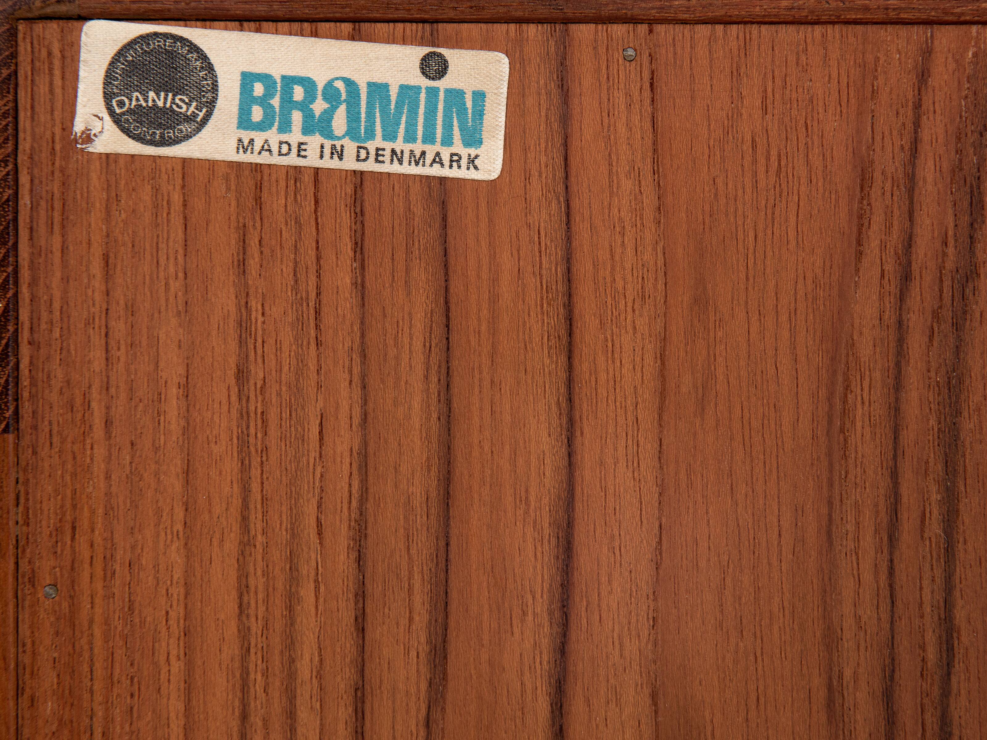 Midcentury Danish sideboard in teak by HW Klein for Bramin 1960s - with the 3 stripes
