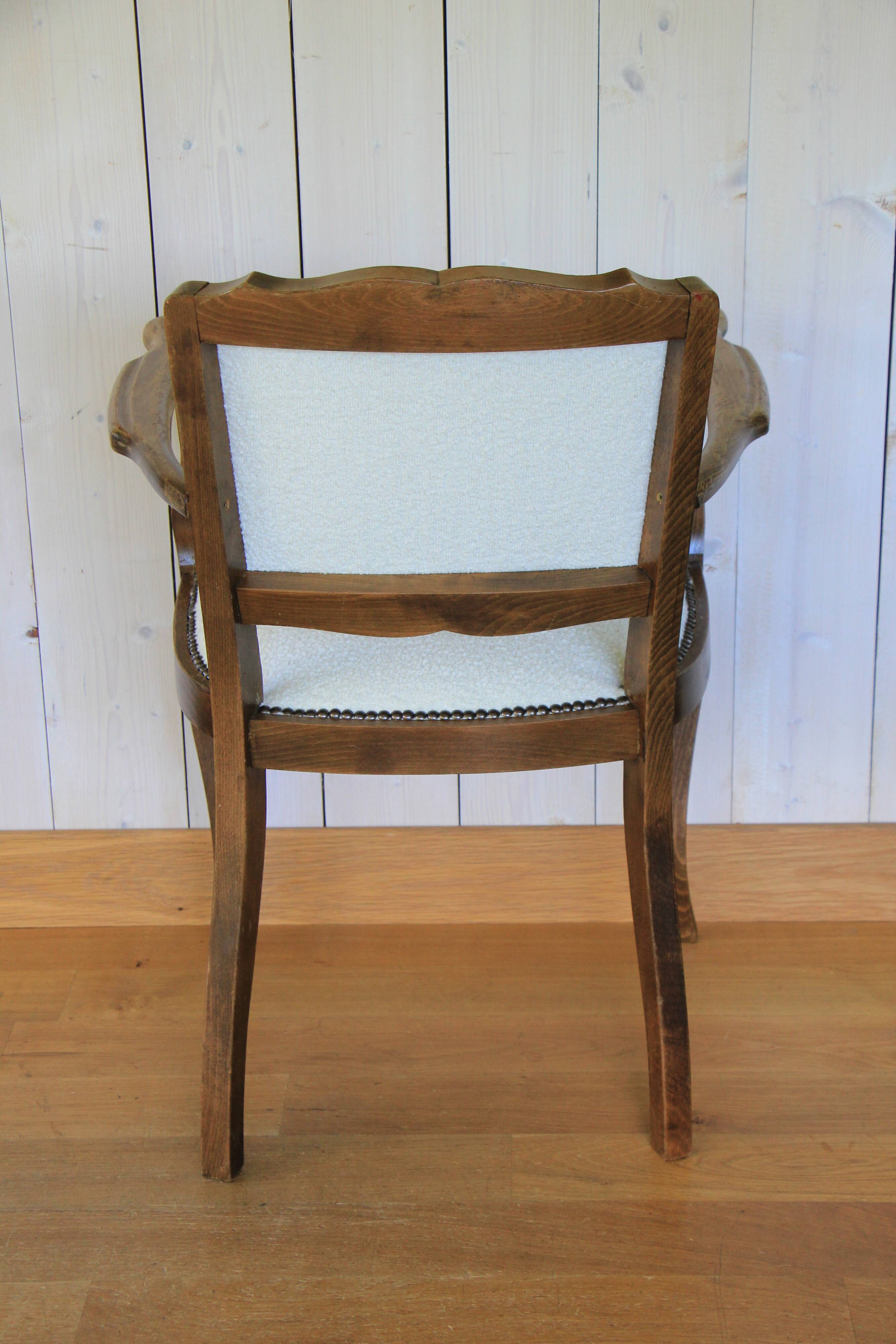 1950s bridge-style armchair
