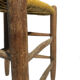 Old wooden chair, mulched seat