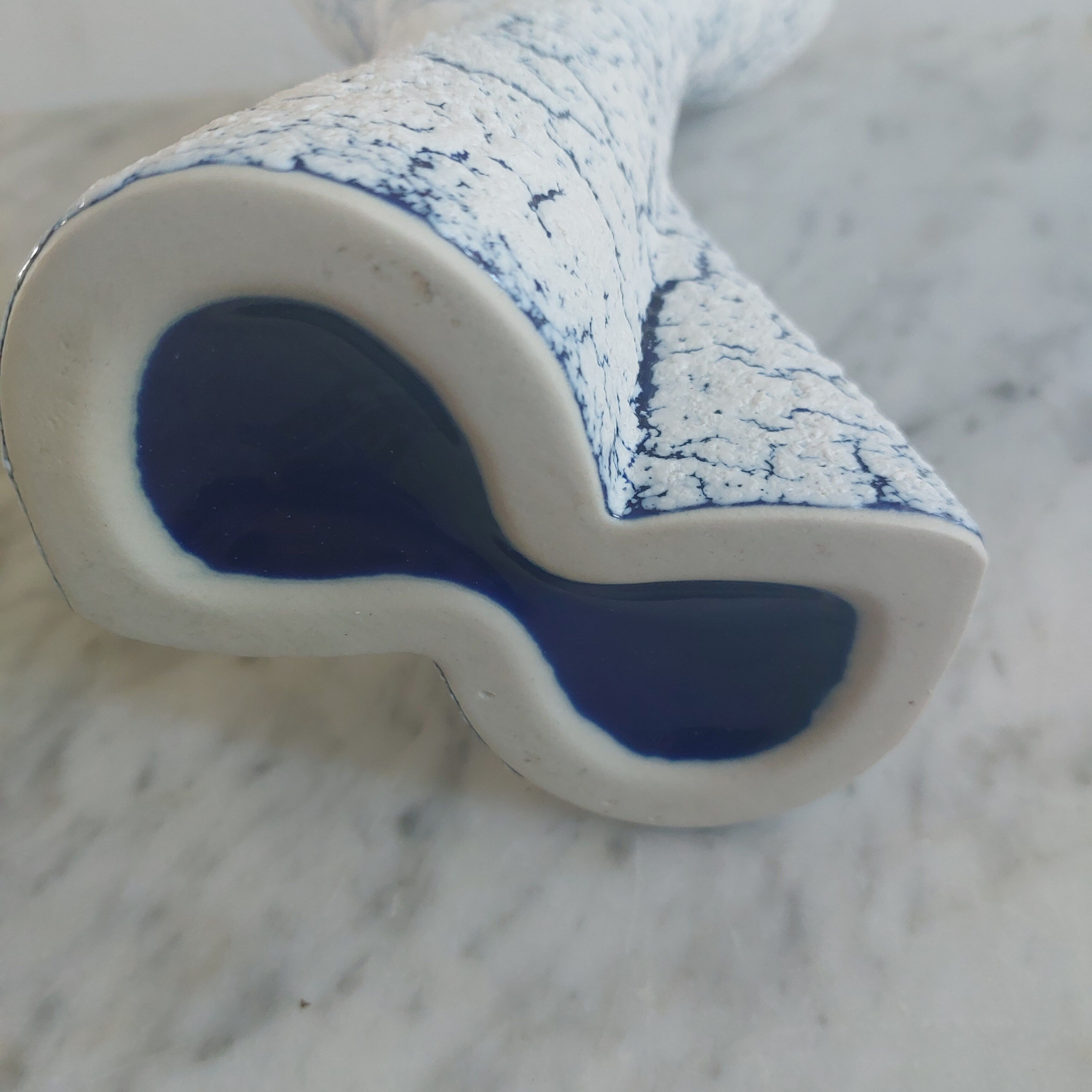 Double soliflore ceramic vase