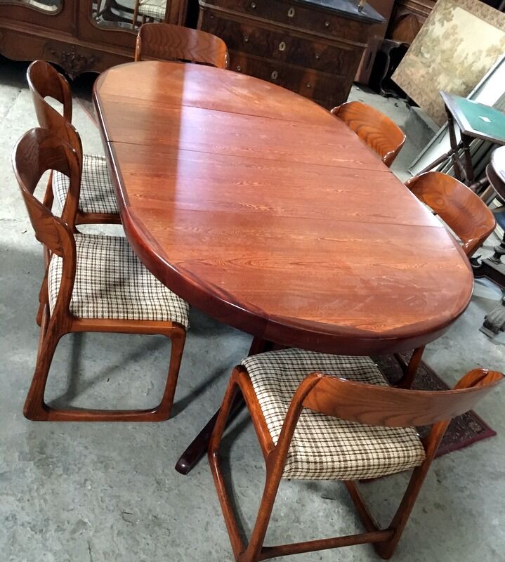 Chairs and table vintage Baumann