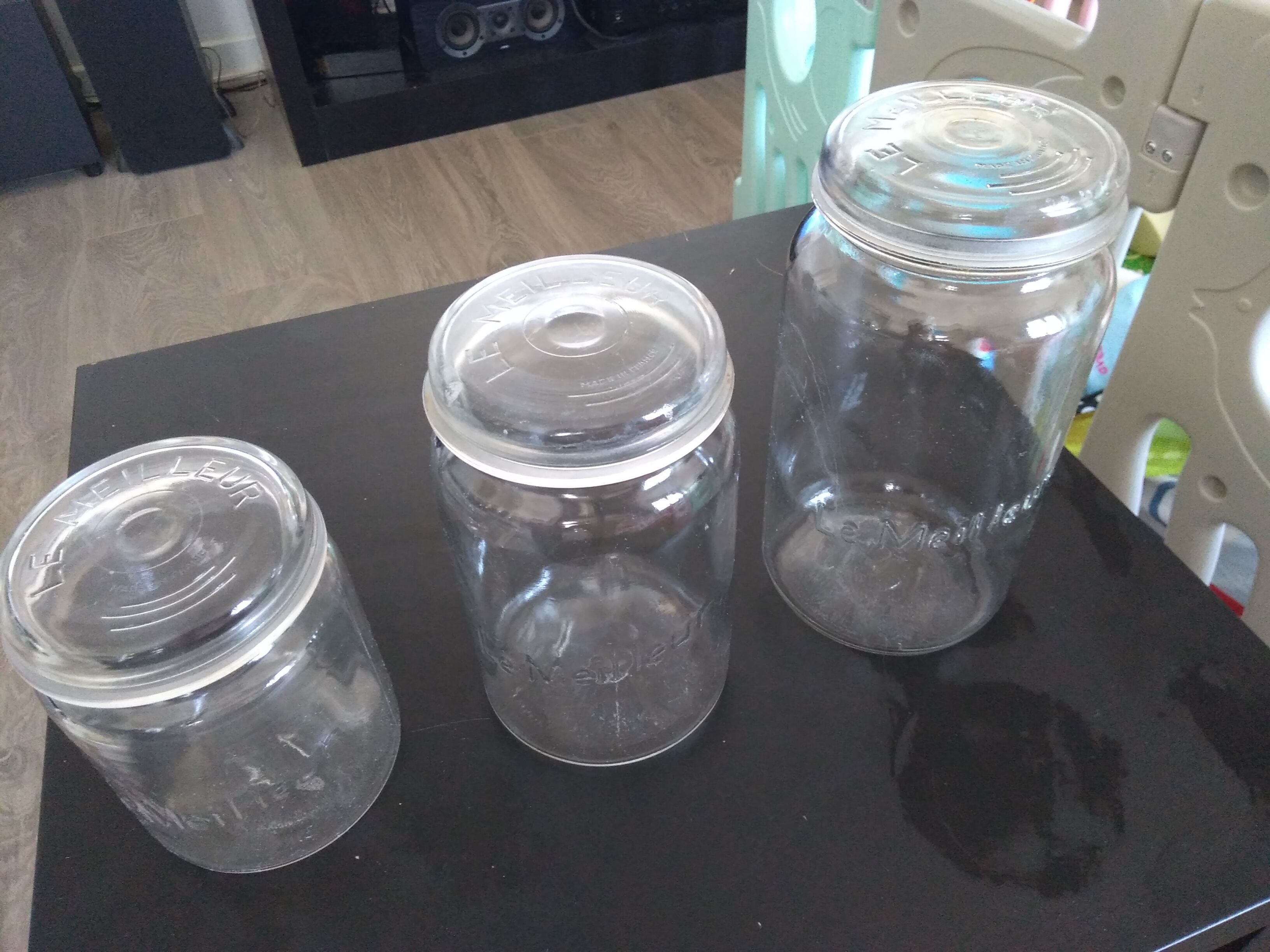 Lot de 3 jars