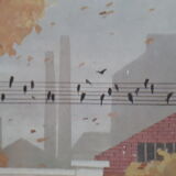 Map displays school lesson fall vintage 1967