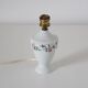 Small recycled vintage lamp — porcelain base, floral shade