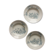 3 assiettes creuses de longwy