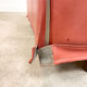 Vintage Red leather sofa by Kenneth Bergenblad model Fredrik for DUX