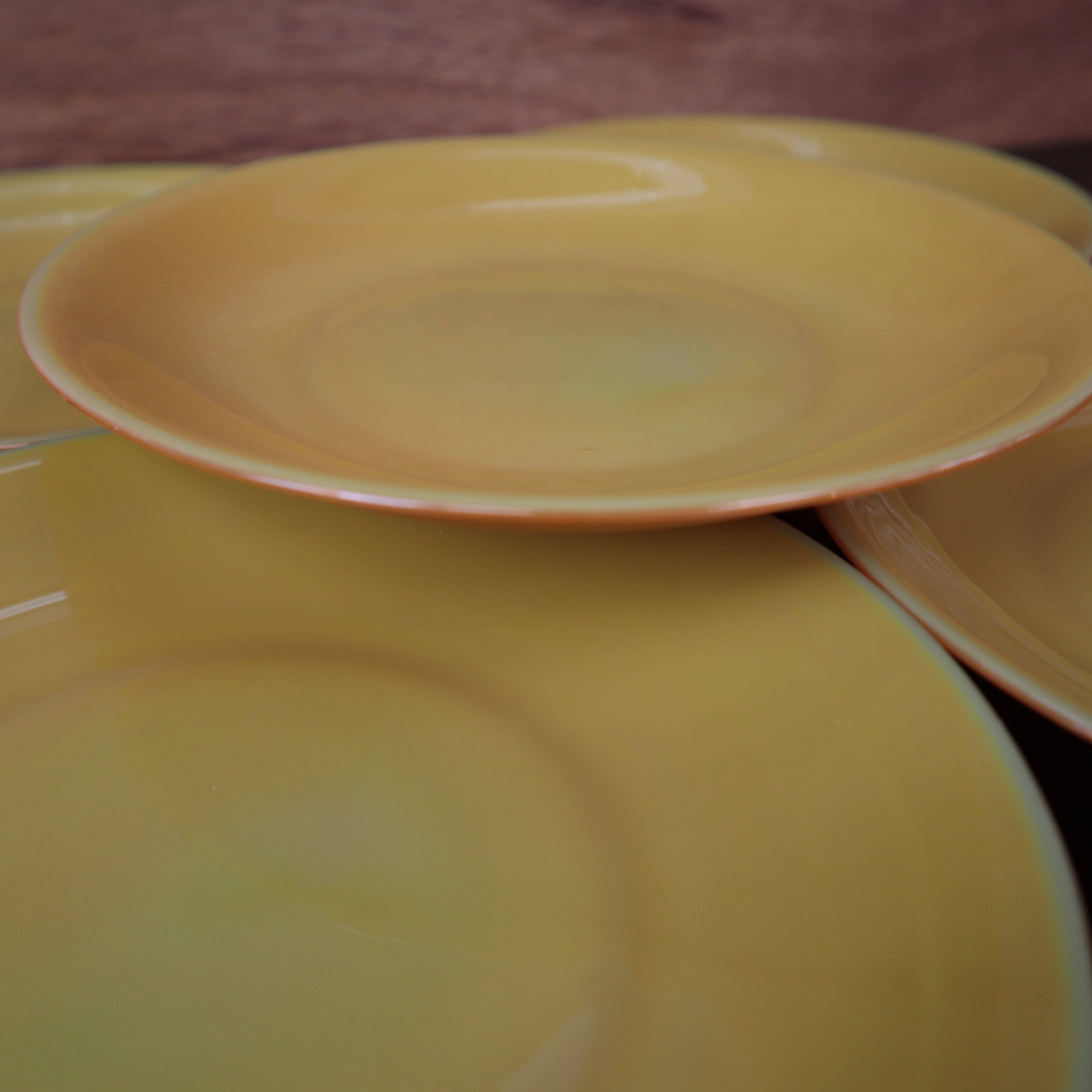 Lot de 6 assiettes à desserts Arcopal modèle Volcan