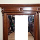 large Renaissance style oak mirror circa 1850