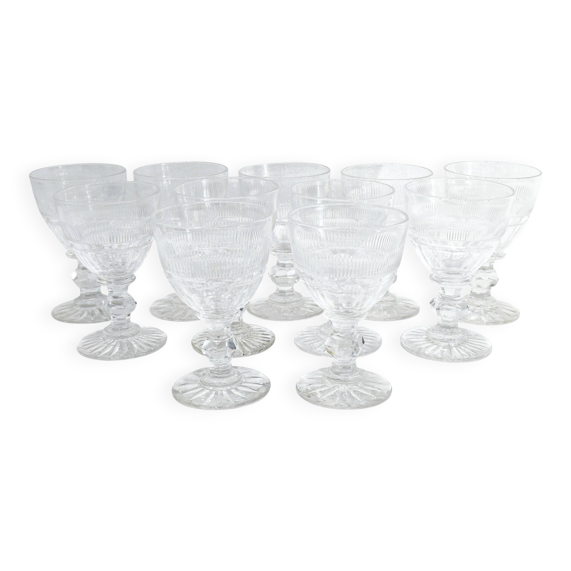 Baccarat - 11 red wine glasses catalogue 1841