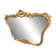 Napoleon III giltwood mirror, Louis XV rocaille style – hallmarked