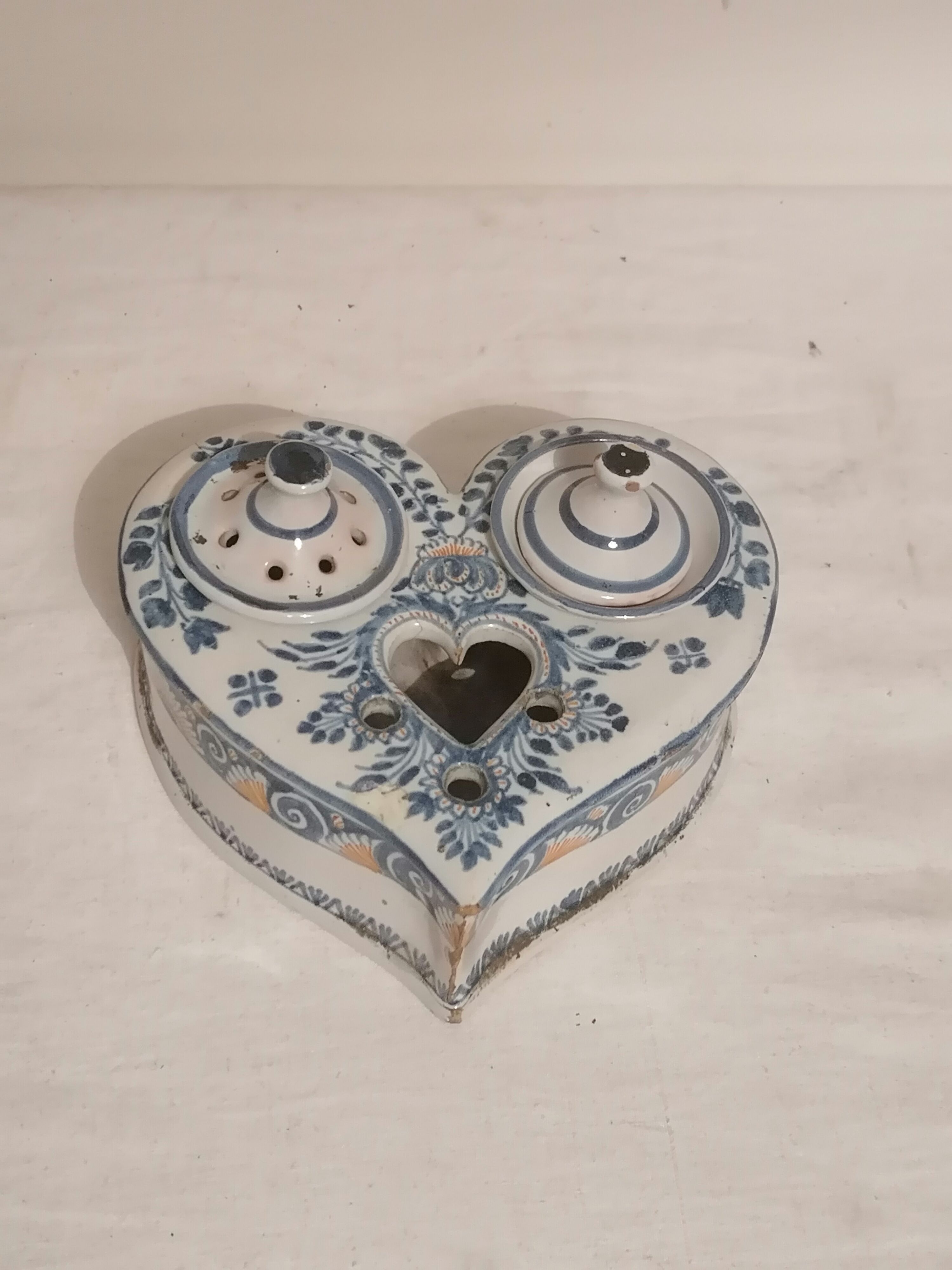 Old ceramic inkwell from Vallauris.