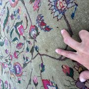 Tapis persan Kirman pistache 298x208 cm