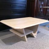 Travertine coffee table