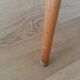 Fauteuil en bois, pieds compas, style scandinave, Baumann ou Thonet