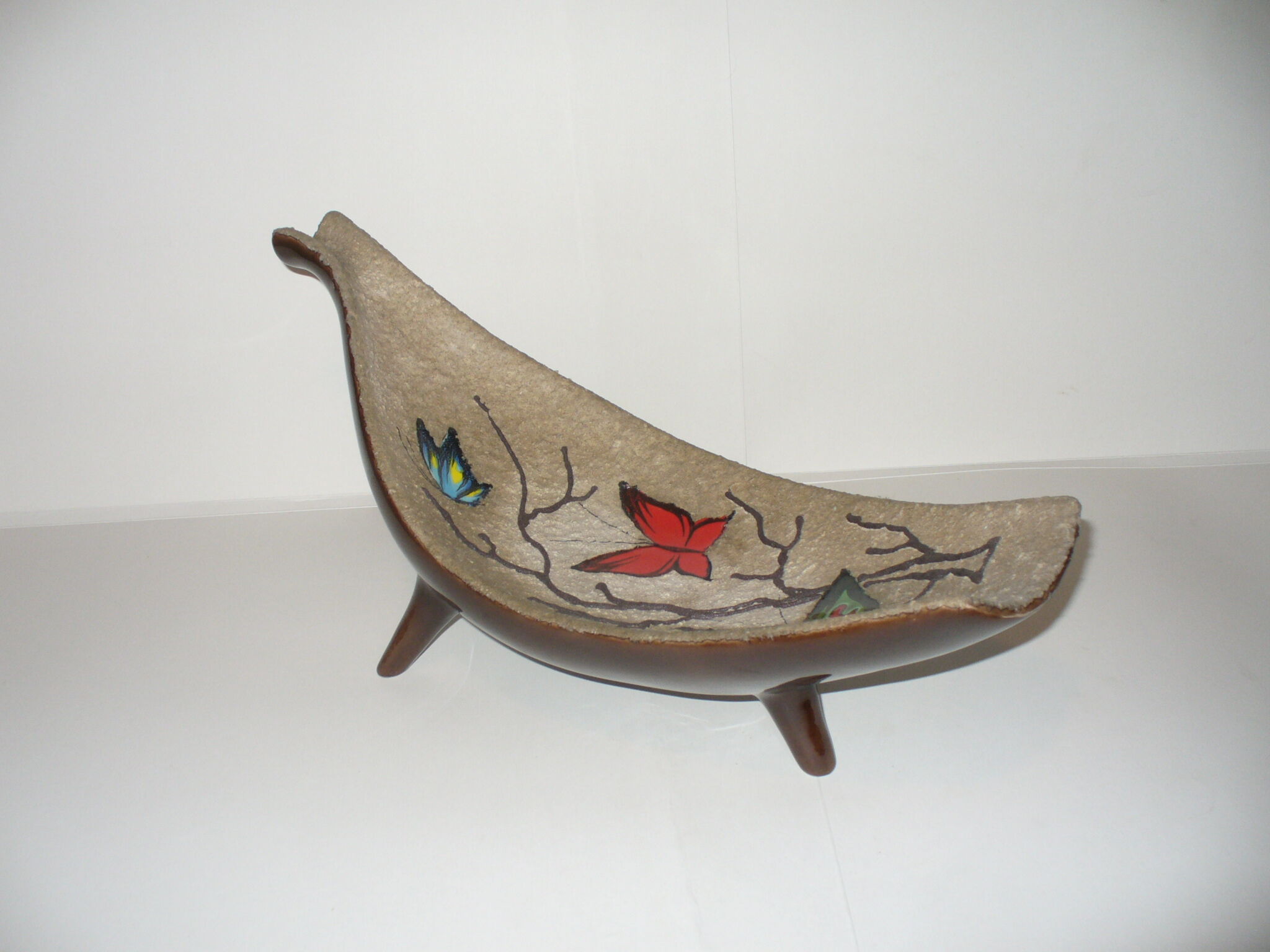 Butterfly fruit cup - Gabriel Fourmaintraux desvres