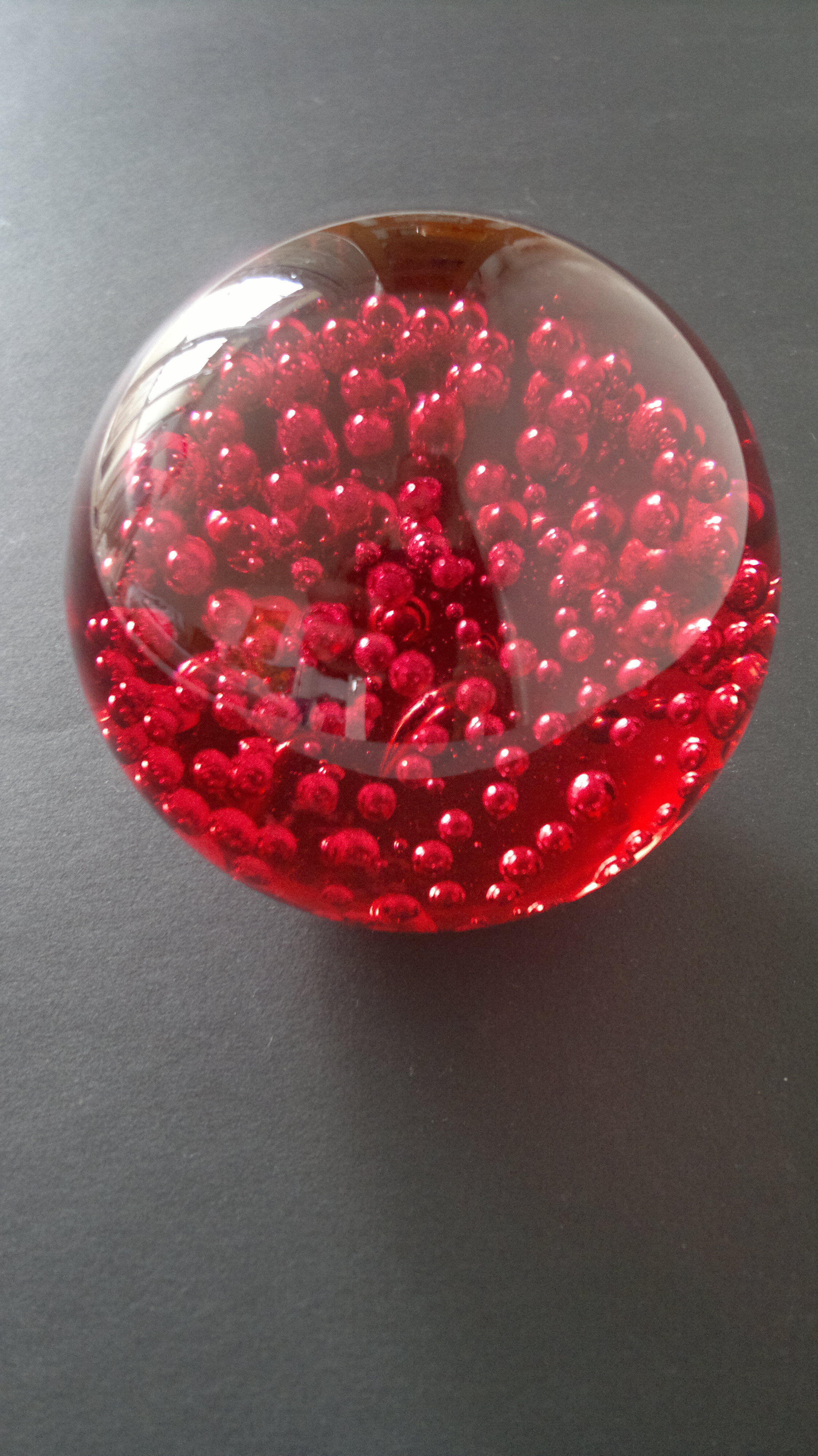Presse papier boule vintage murano 1960